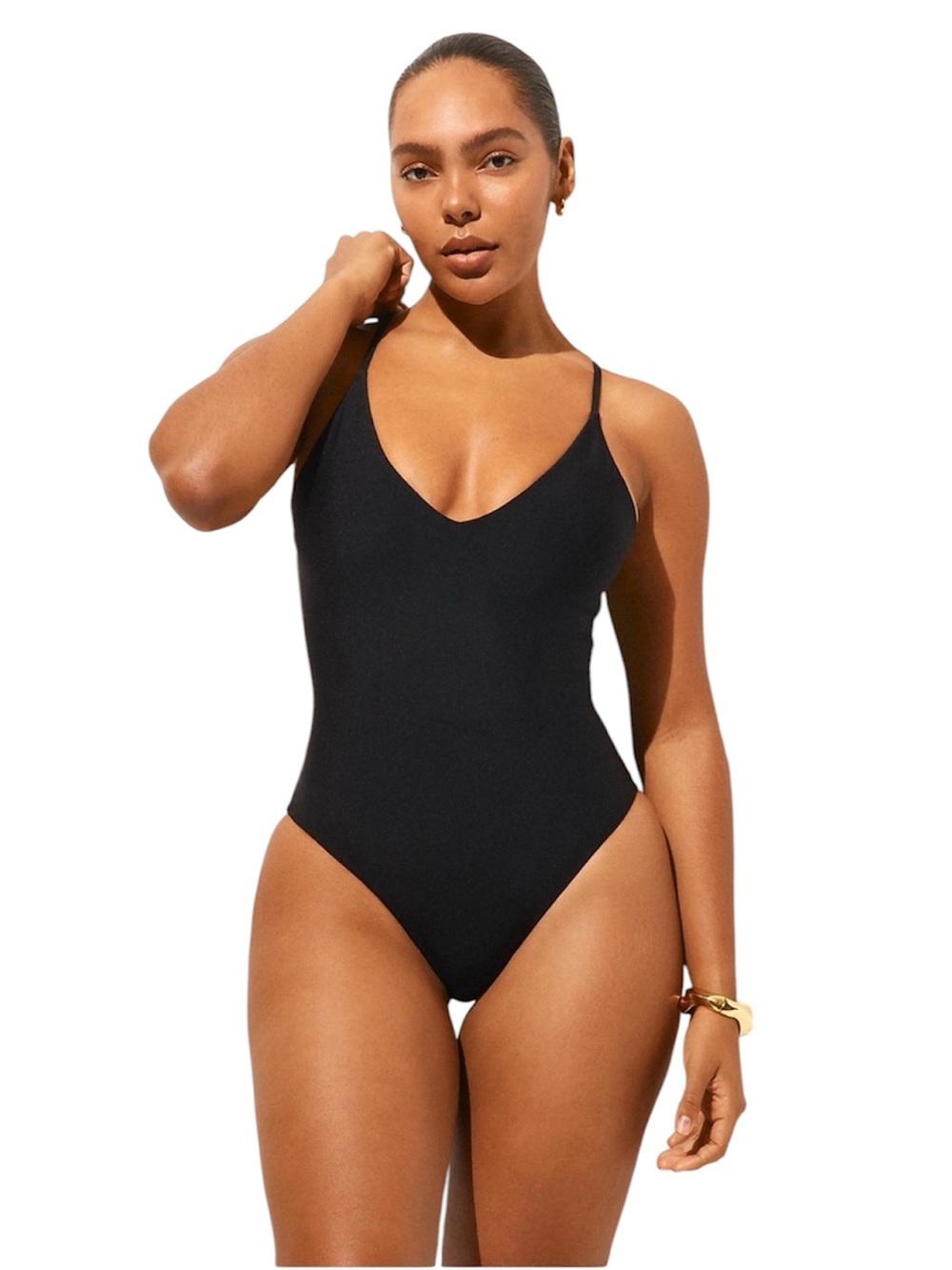 🆕 J CREW Classic Black Scoop Neck Bodysuit size 6